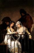 Francisco de goya y Lucientes Majas on Balcony oil painting artist